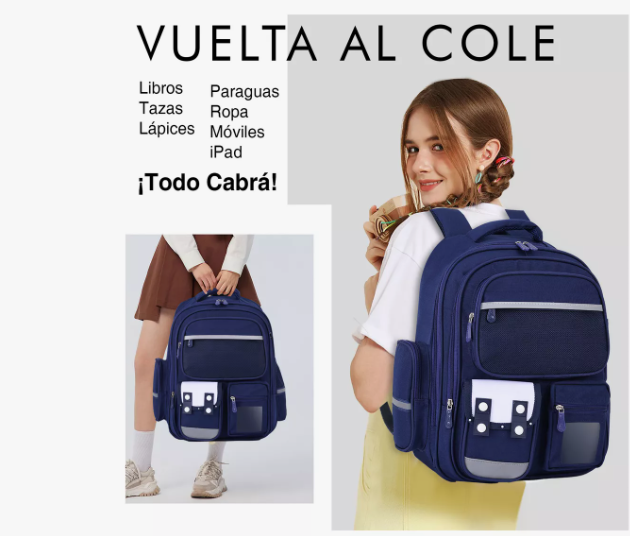 Foto 4 pulgar | Mochila Wünd Escolar Impermeable Para Laptop Gran Capacidad Mochila De Viaje Para Juvenil 25l