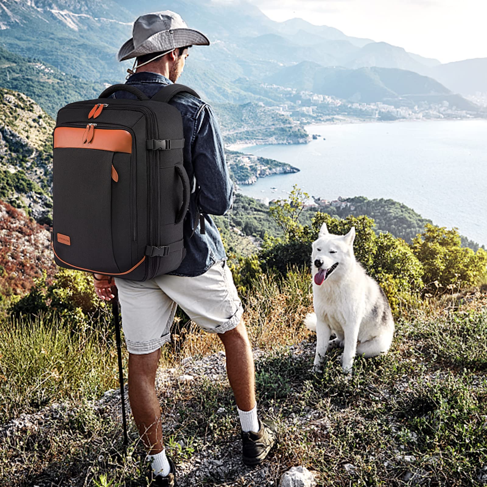 Foto 7 pulgar | Mochila Lovevook Carry On, 45 L, Grande, De Viaje Para Mujeres Y Hombres - Venta Internacional.