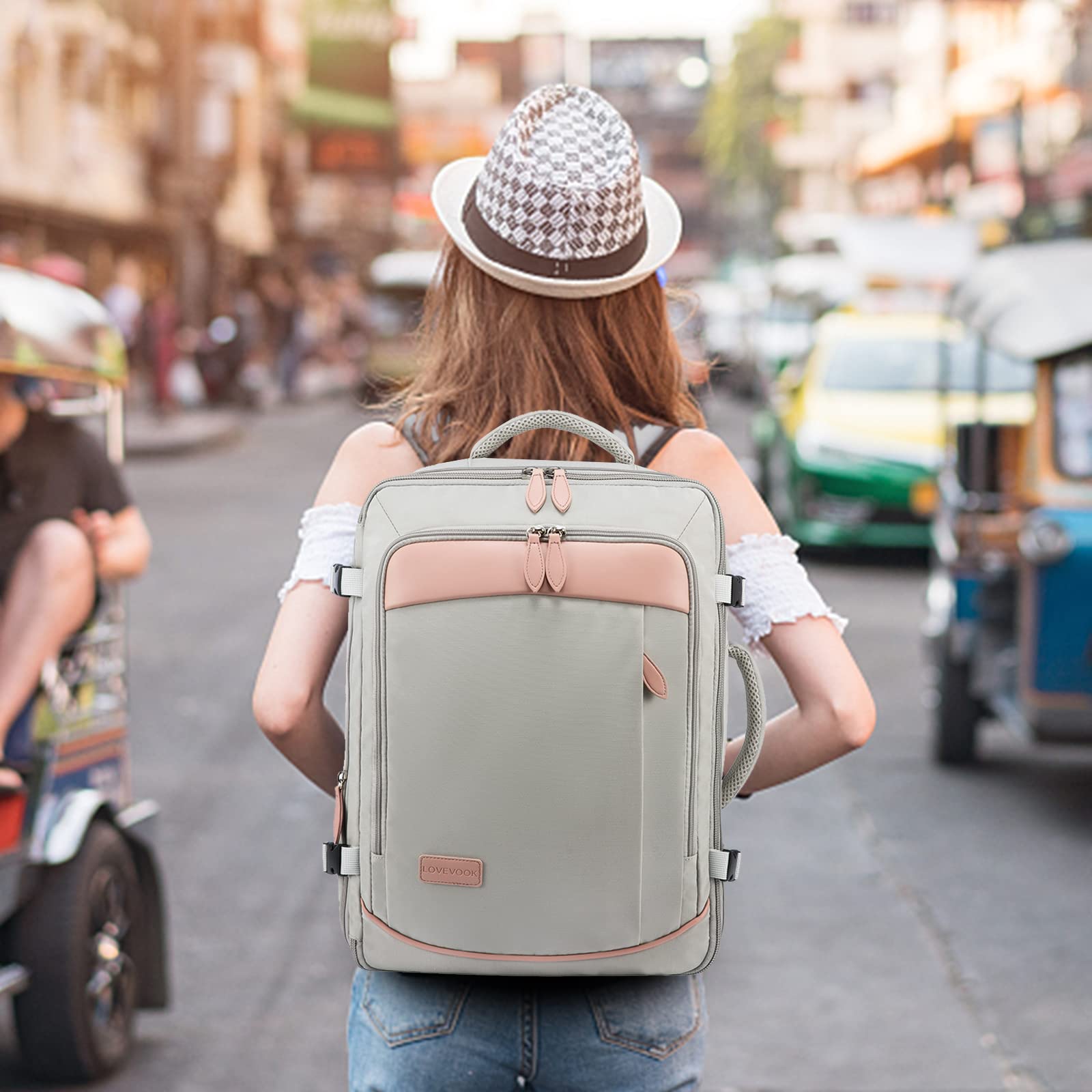 Foto 7 pulgar | Mochila Lovevook Carry On De 45 Litros Para Mujer Con 4 Cubos De Embalaje - Venta Internacional.