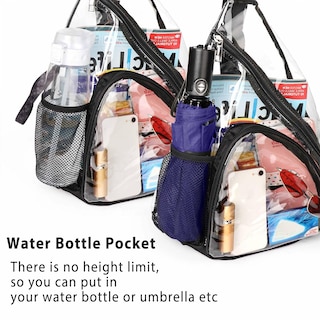 Foto 4 | Bolso Bandolera Hulisen De Pvc Transparente Impermeable - Venta Internacional