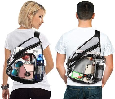 Foto 6 | Bolso Bandolera Hulisen De Pvc Transparente Impermeable - Venta Internacional