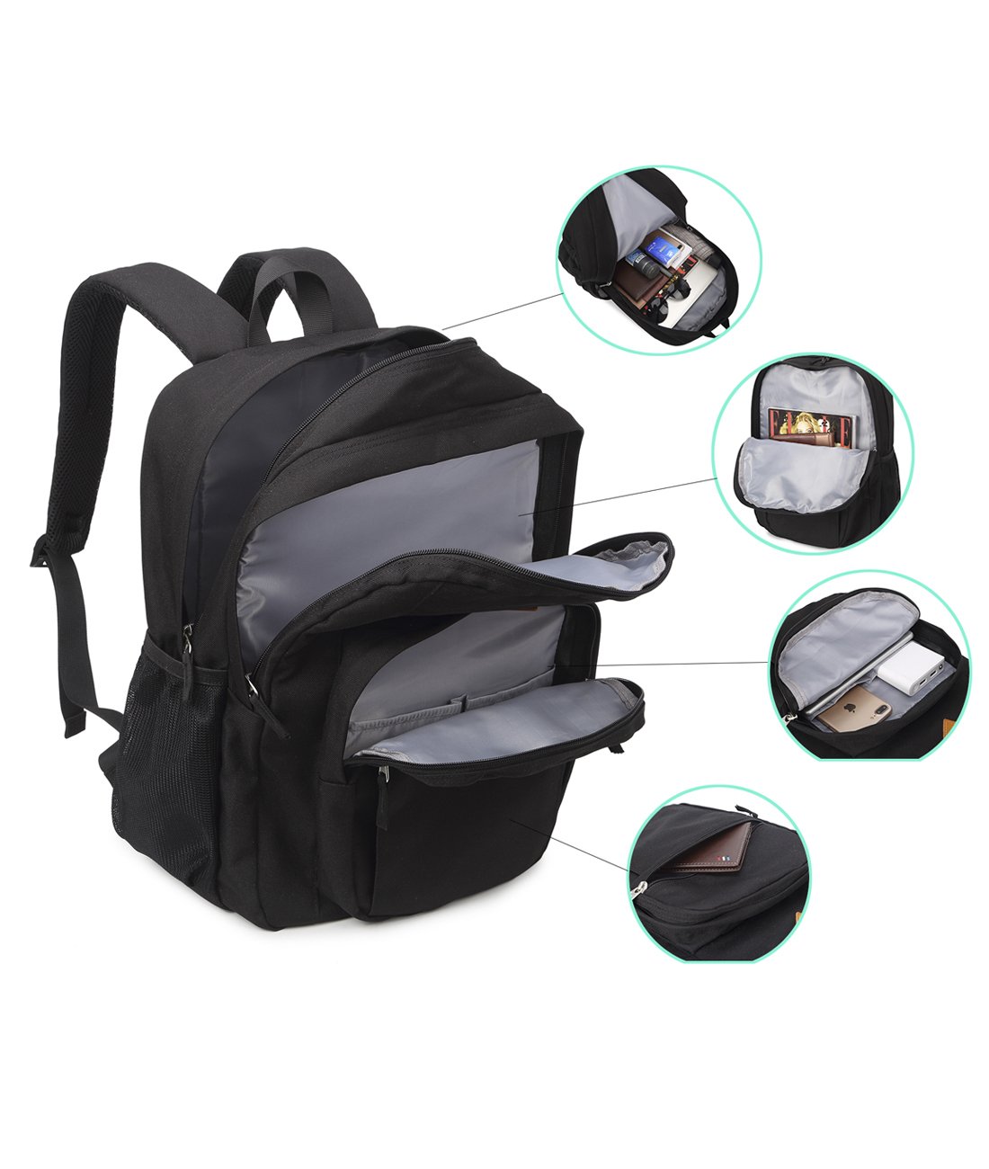 Foto 6 pulgar | Mochila Abshoo Classical Basic Resistente al Agua para Mujer - Venta Internacional