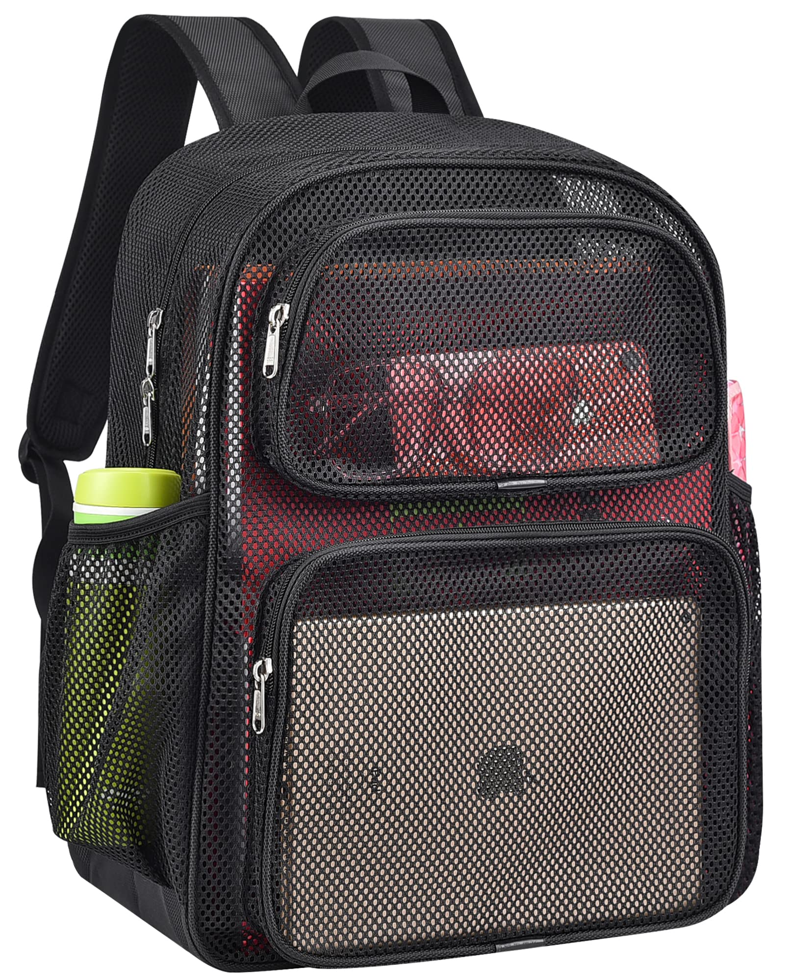 Foto 2 pulgar | Mochila May Tree Negra Mesh Heavy Duty de Gran Capacidad - Venta Internacional