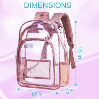 Foto 5 | Mochila Agsdon para Mujer Color Rosa - Venta Internacional