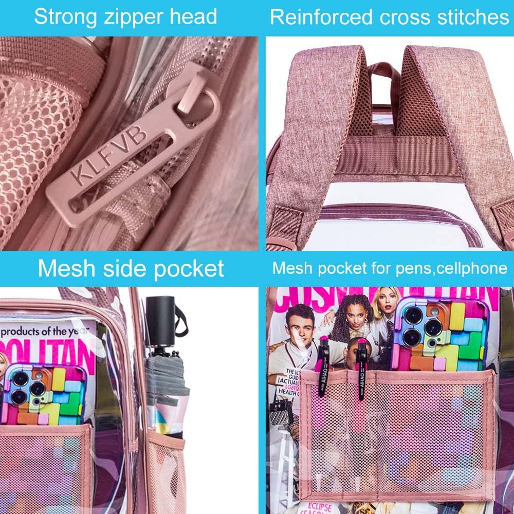 Foto 7 pulgar | Mochila Agsdon para Mujer Color Rosa - Venta Internacional