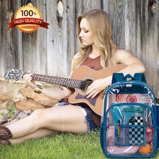 Foto 7 | Mochila Agsdon - Mochila Transparente Para Hombre, Color Azul Marino - Venta Internacional.