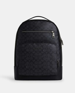 Foto 1 | Mochila Coach Monogram Negro In Signature Urbana Unisex