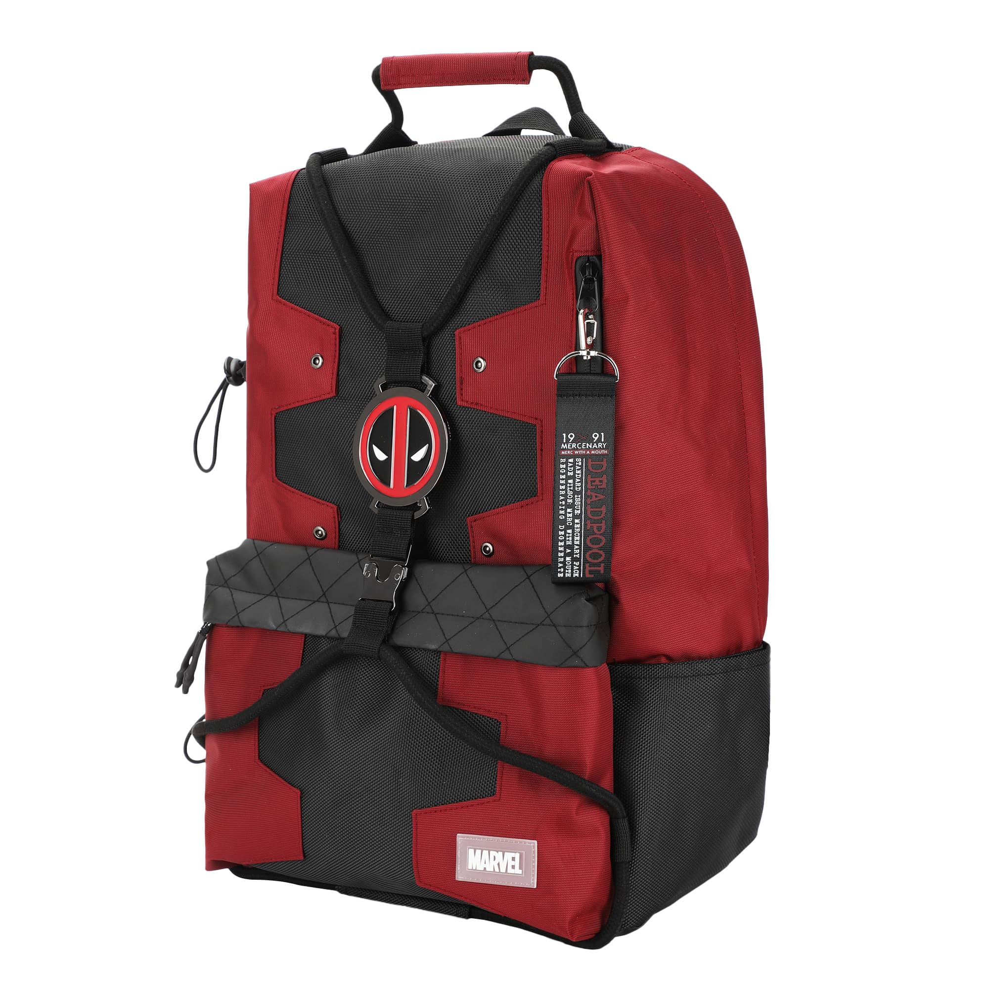 Foto 3 pulgar | Mochila Bioworld Deadpool Suit Up Character 45 Cm - Venta Internacional.