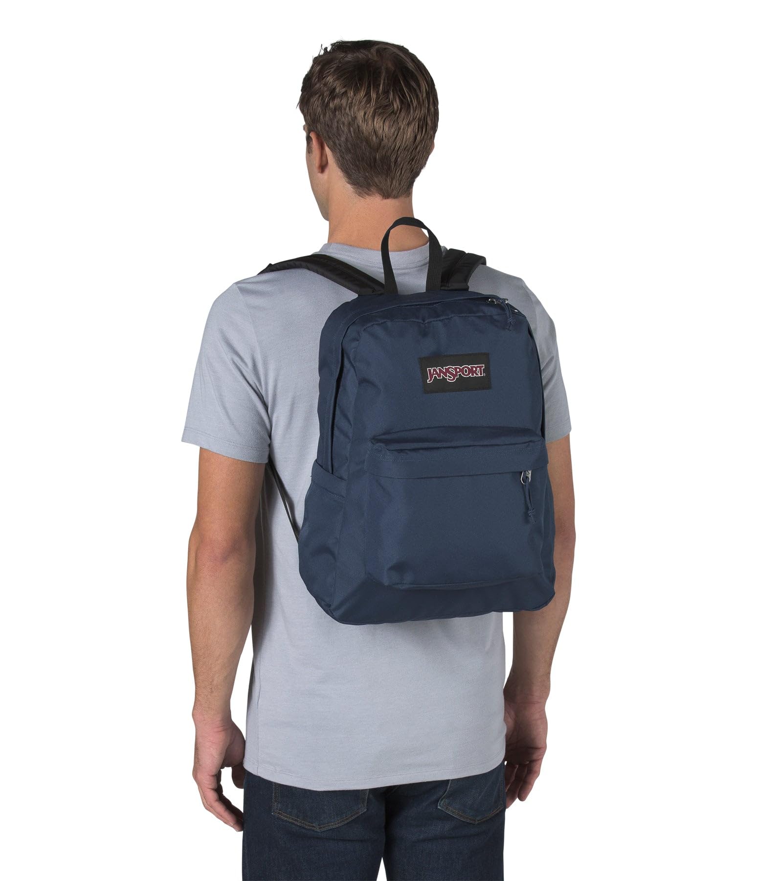 Foto 3 | Mochila Jansport Superbreak Plus Navy - Venta Internacional.