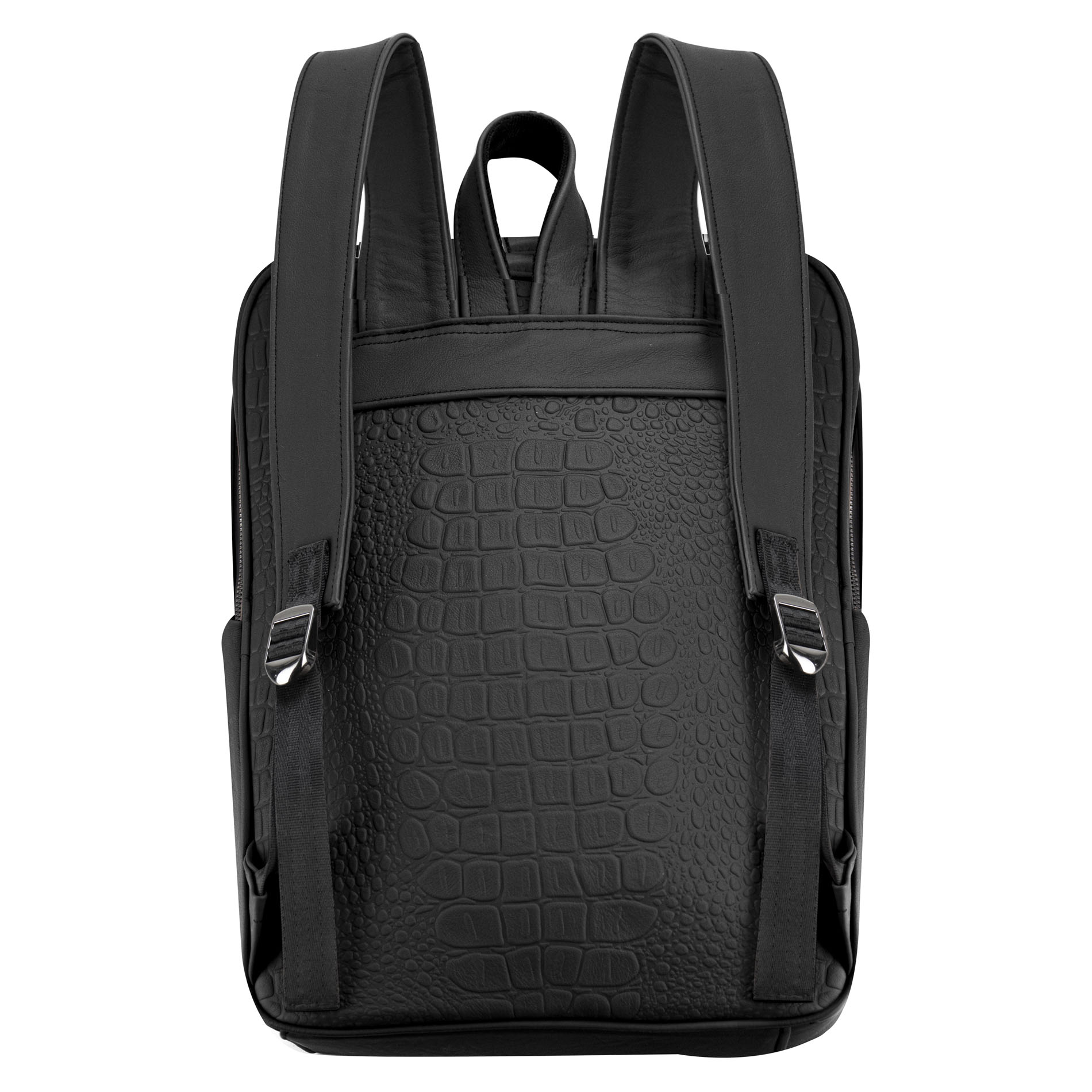 Foto 4 pulgar | Mochila Unisex Negro Piel 100% Drilo Piel Londres Nueva Imagen