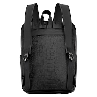 Foto 3 | Mochila Unisex Negro Piel 100% Drilo Piel Londres Nueva Imagen