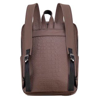 Foto 3 | Mochila Unisex Café Piel 100% Drilo Piel Londres Nueva Imagen