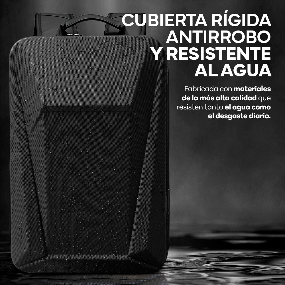 Foto 7 pulgar | Mochila Sendera Negra para Laptop 15.6” Antirrobo Ejecutiva con Cubierta Rígida