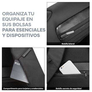 Foto 4 | Mochila para Laptop 17.5” Impermeable Sendera Negro
