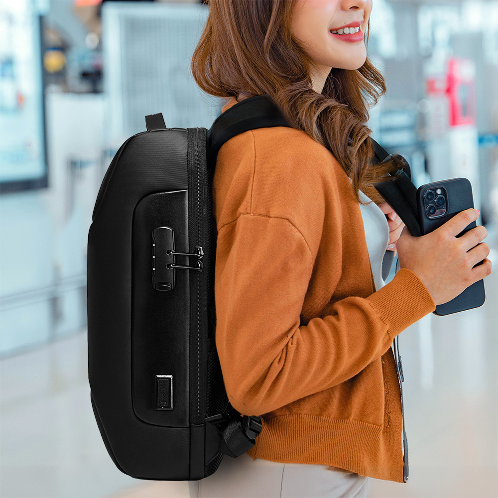 Foto 9 pulgar | Mochila para Laptop 17.5” Impermeable Sendera Negro