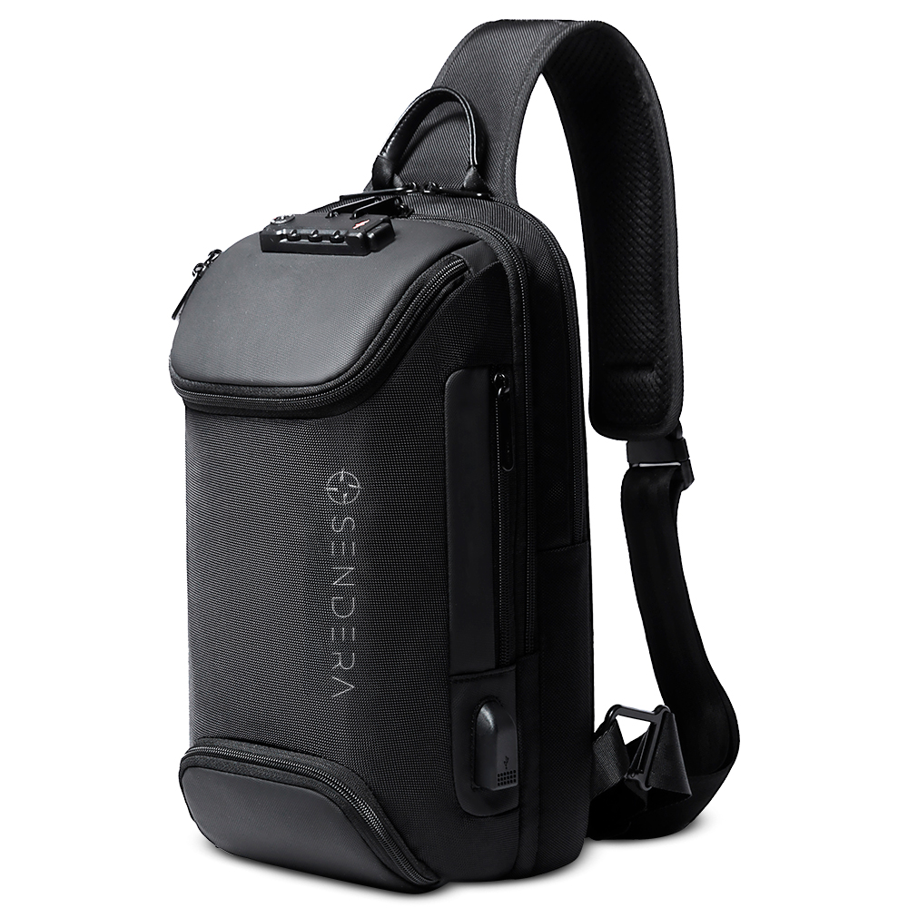 Foto 2 pulgar | Mochila Crossbody con Candado Sendera Negro