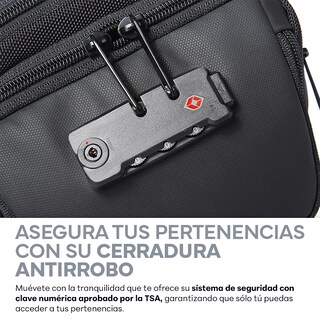 Foto 4 | Mochila Crossbody con Candado Sendera Negro
