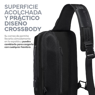 Foto 7 | Mochila Crossbody con Candado Sendera Negro