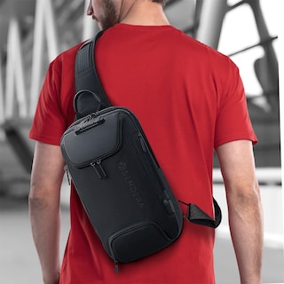 Foto 8 | Mochila Crossbody con Candado Sendera Negro