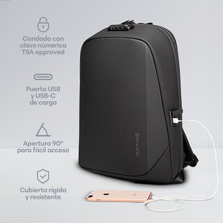 Foto 2 | Mochila para Laptop Impermeable Sendera Negro