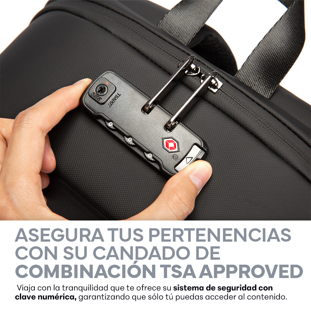 Foto 5 pulgar | Mochila para Laptop Impermeable Sendera Negro