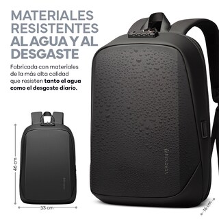Foto 7 | Mochila para Laptop Impermeable Sendera Negro