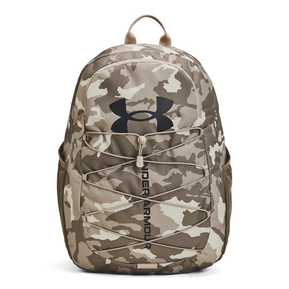Foto 2 pulgar | Mochila Under Armour Hustle Sport Unisex Para Adultos, 200 Ml, Color Marrón - Venta Internacional.