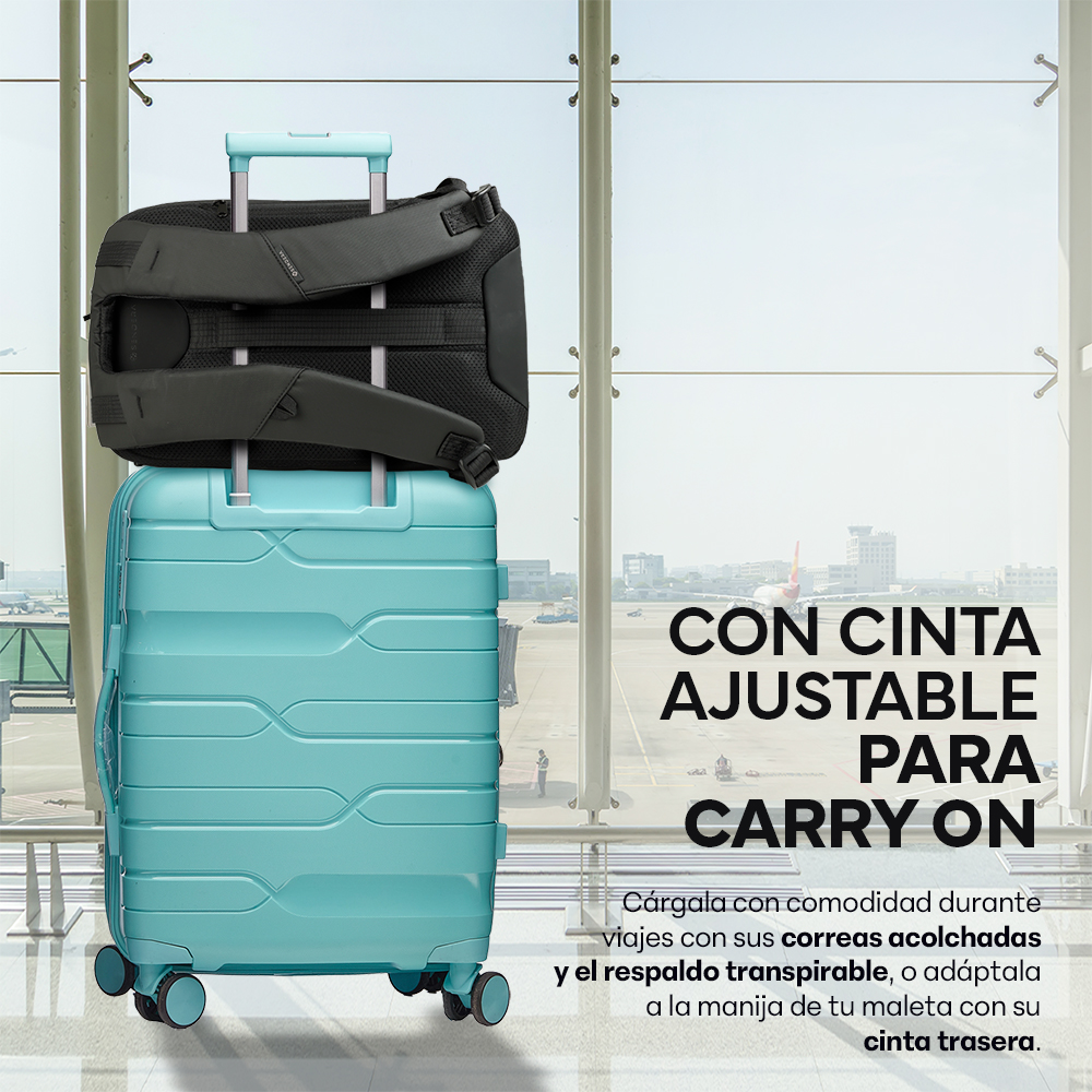 Foto 7 | Mochila para Laptop 16.5” Impermeable Sendera Negro