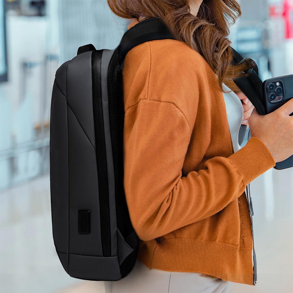 Foto 9 pulgar | Mochila para Laptop 16.5” Impermeable Sendera Negro