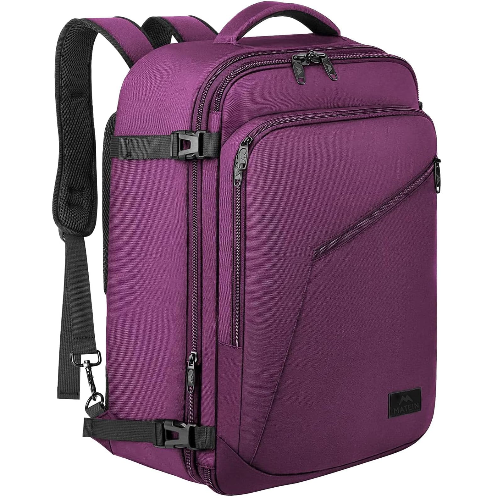 Foto 2 pulgar | Mochila Matein Carry On 27 L Para Mujer Flight Approved, Color Morado - Venta Internacional.