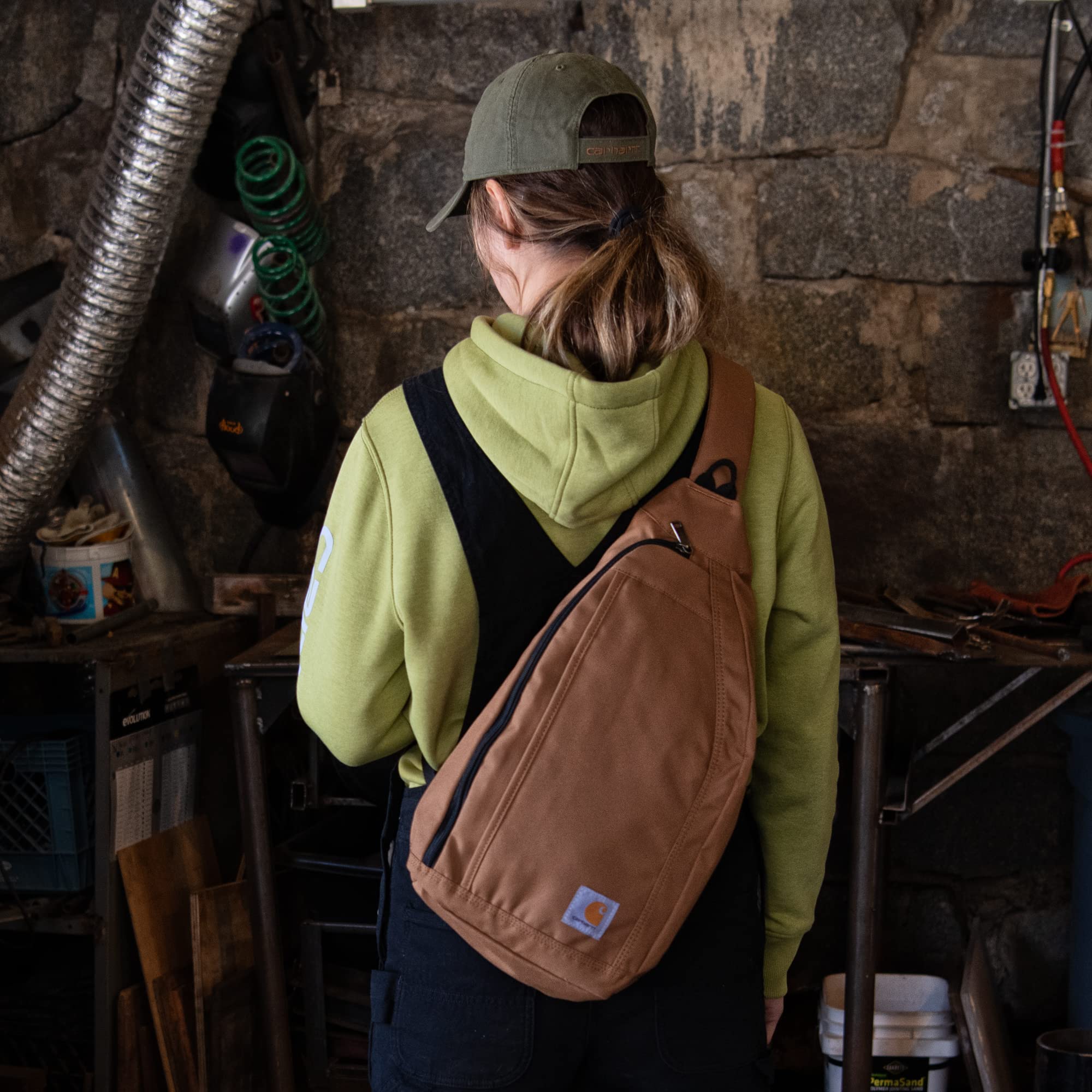 Foto 6 | Mochila Bandolera Carhartt, Funda Para Tableta, Color Gris - Venta Internacional.