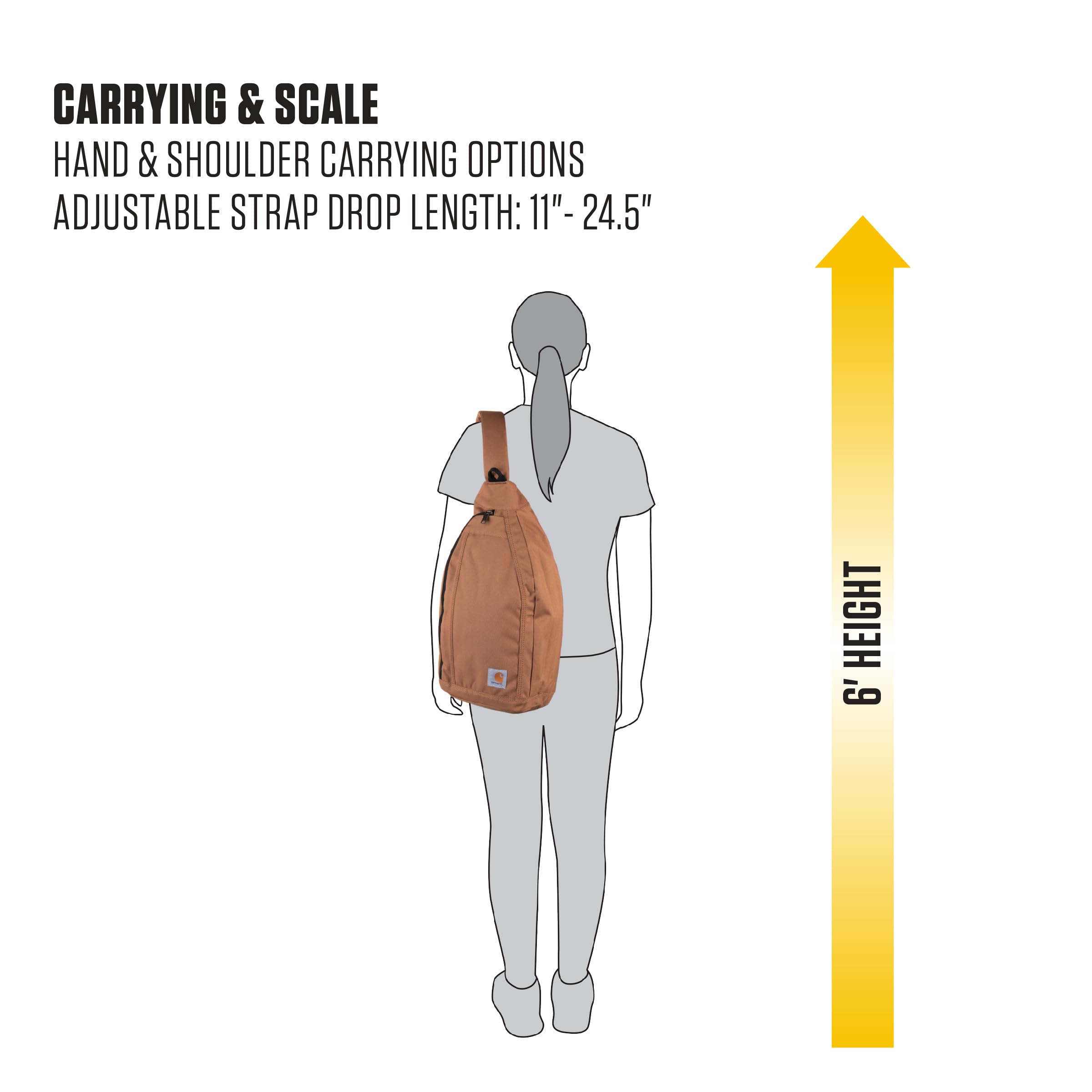 Foto 7 | Mochila Bandolera Carhartt, Funda Para Tableta, Color Gris - Venta Internacional.