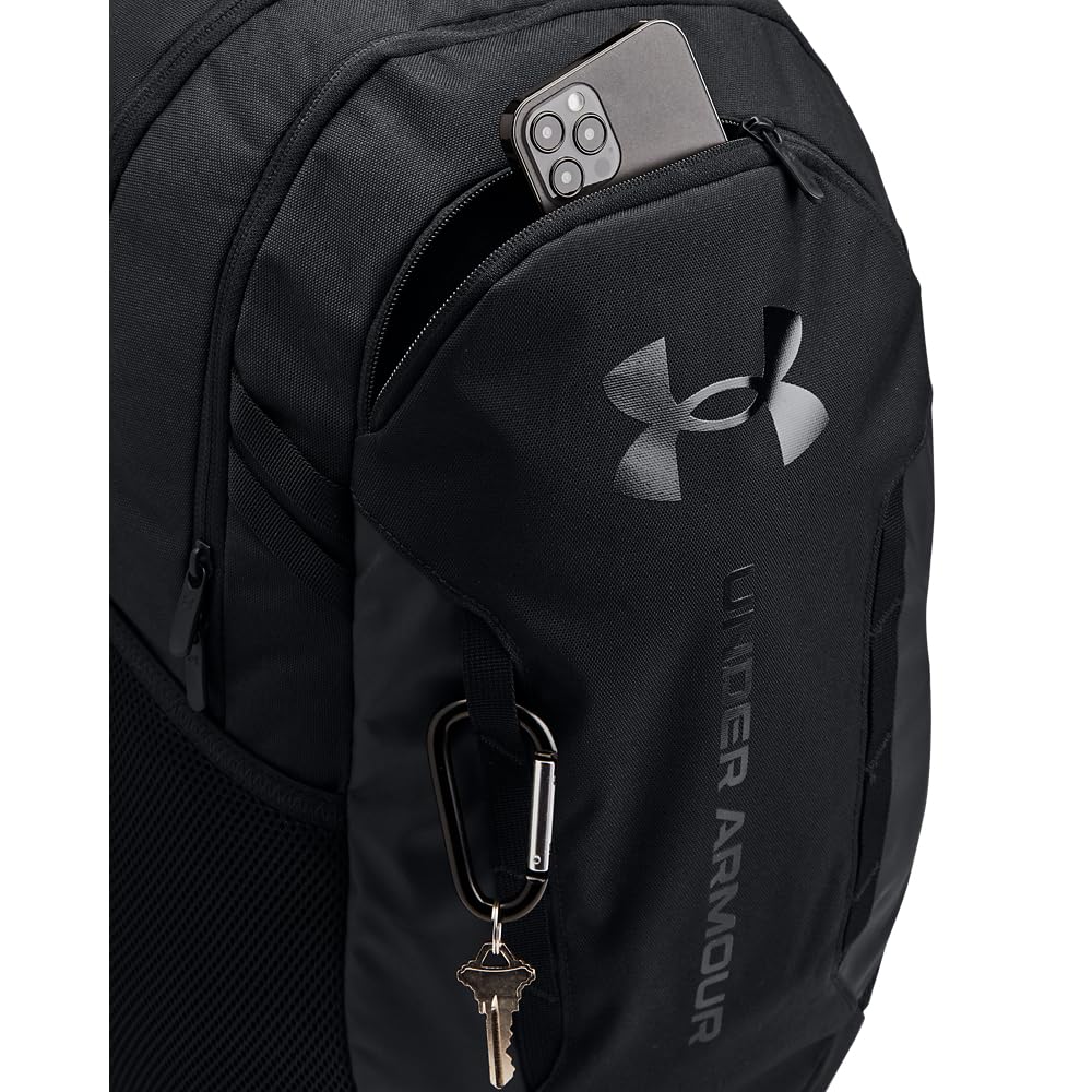 Foto 3 pulgar | Mochila Under Armour Hustle 6.0 Para Adultos, Unisex, Color Negro - Venta Internacional.