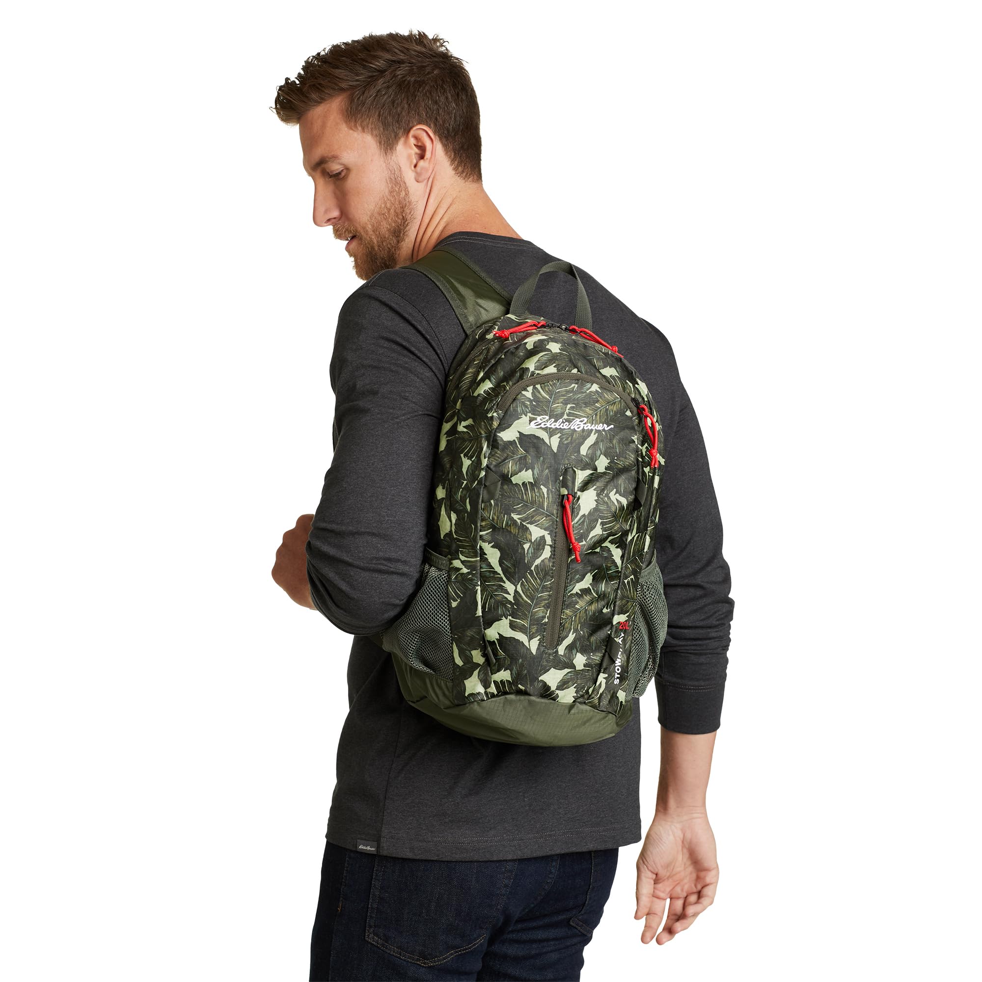Foto 6 | Mochila Eddie Bauer Stowaway, Plegable, 20 Litros, Poliéster Ripstop - Venta Internacional.
