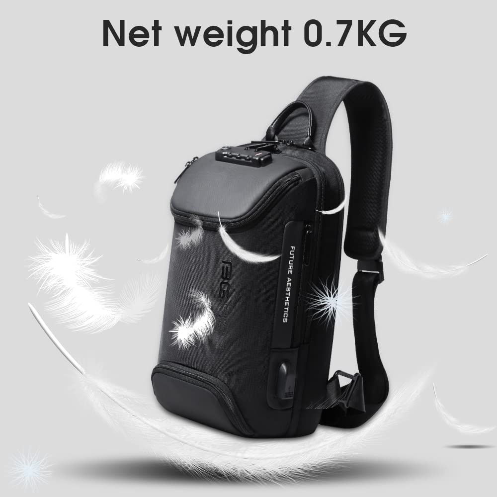 Foto 8 pulgar | Mochila Bandolera Bange Antirrobo Con Puerto De Carga Usb - Venta Internacional.