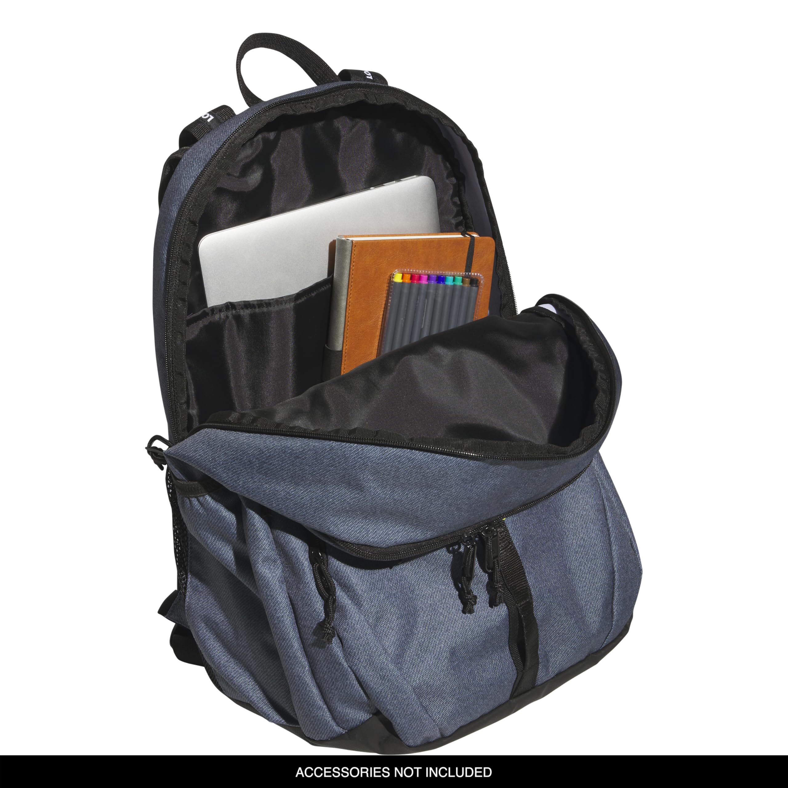 Foto 2 | Mochila Adidas Prime 7 Twill Onix Gris/negro/blanco - Venta Internacional.
