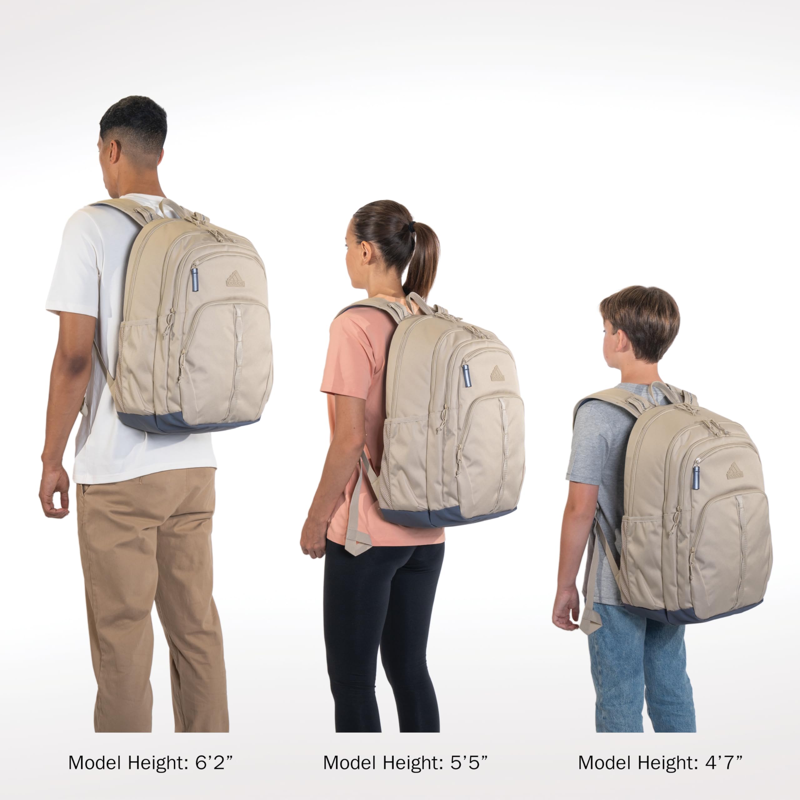 Foto 7 pulgar | Mochila Adidas Prime 7 Twill Onix Gris/negro/blanco - Venta Internacional.