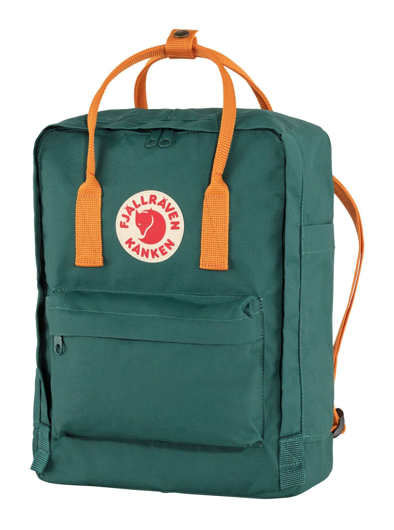 Foto 2 pulgar | Mochila Fjällräven Kanken Classic Verde Ártico/naranja Picante - Venta Internacional.