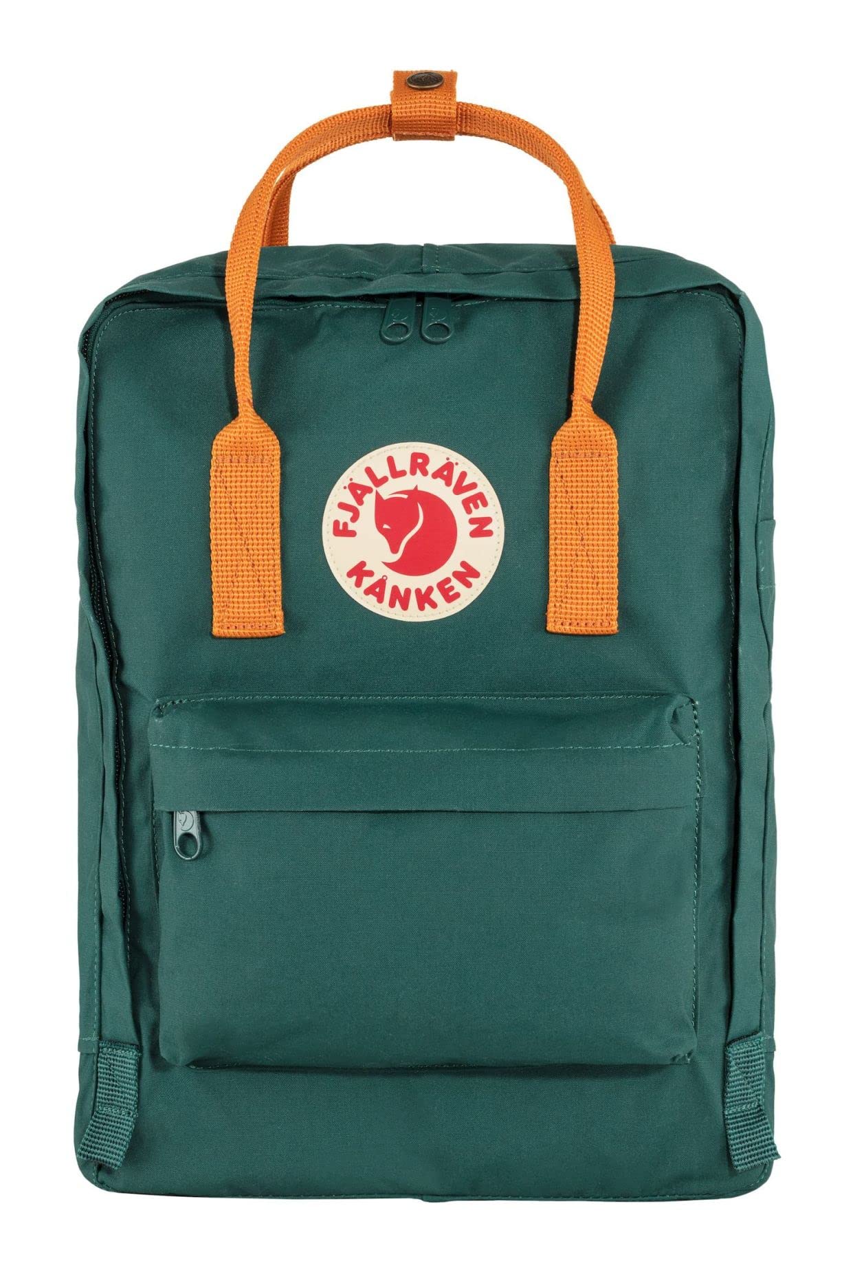 Foto 3 pulgar | Mochila Fjällräven Kanken Classic Verde Ártico/naranja Picante - Venta Internacional.
