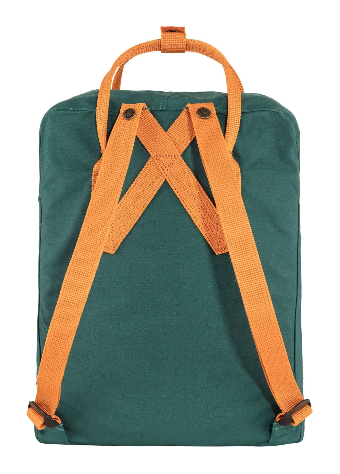 Foto 4 pulgar | Mochila Fjällräven Kanken Classic Verde Ártico/naranja Picante - Venta Internacional.