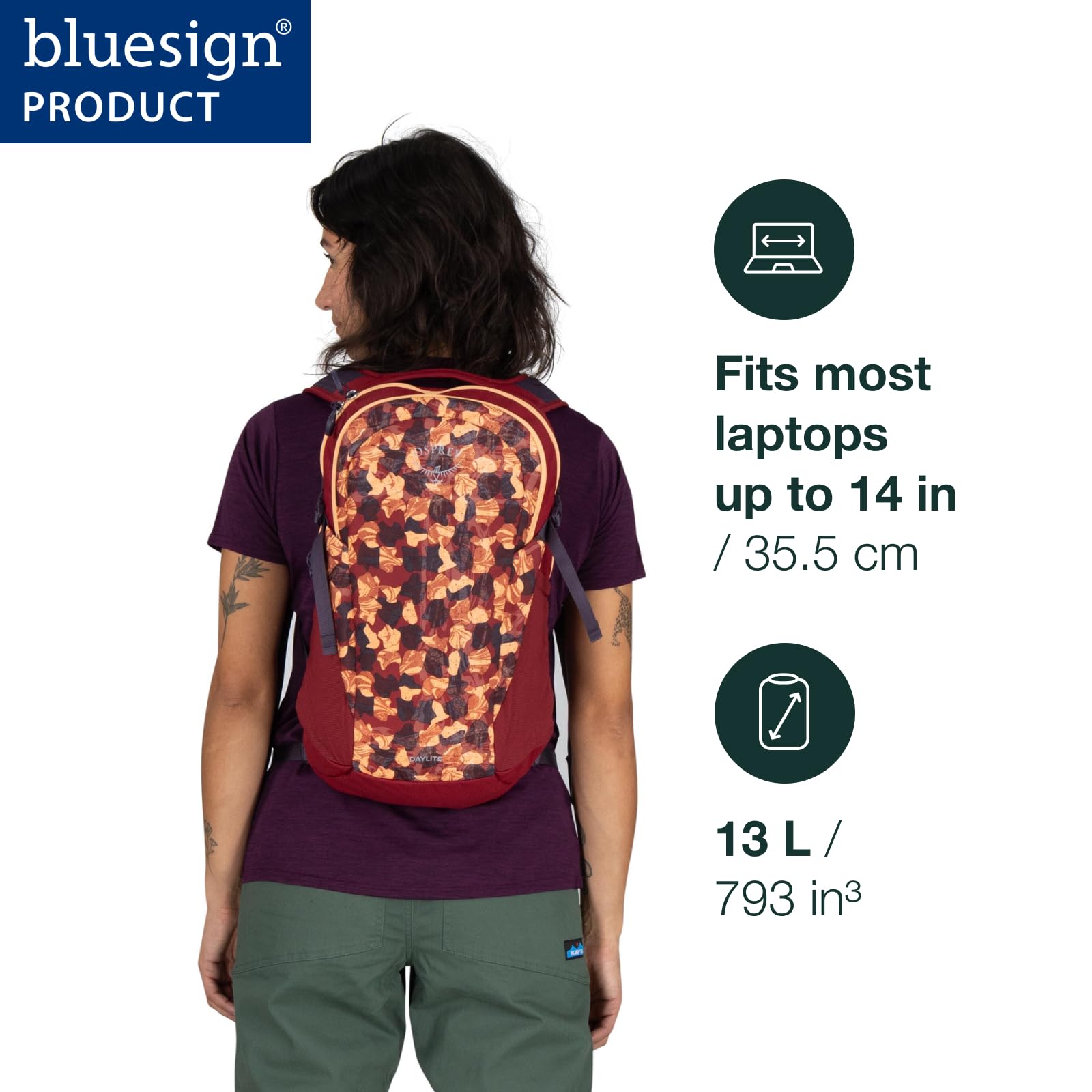 Foto 4 pulgar | Mochila Osprey Daylite Commuter 13l Wave Blue - Venta Internacional.