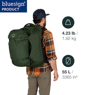 Foto 3 | Mochila De Viaje Osprey Farpoint 55l Para Hombre Negra - Venta Internacional.