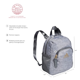 Foto 3 | Mochila Adidas Linear Mini Small Travel Bag Gris - Venta Internacional.