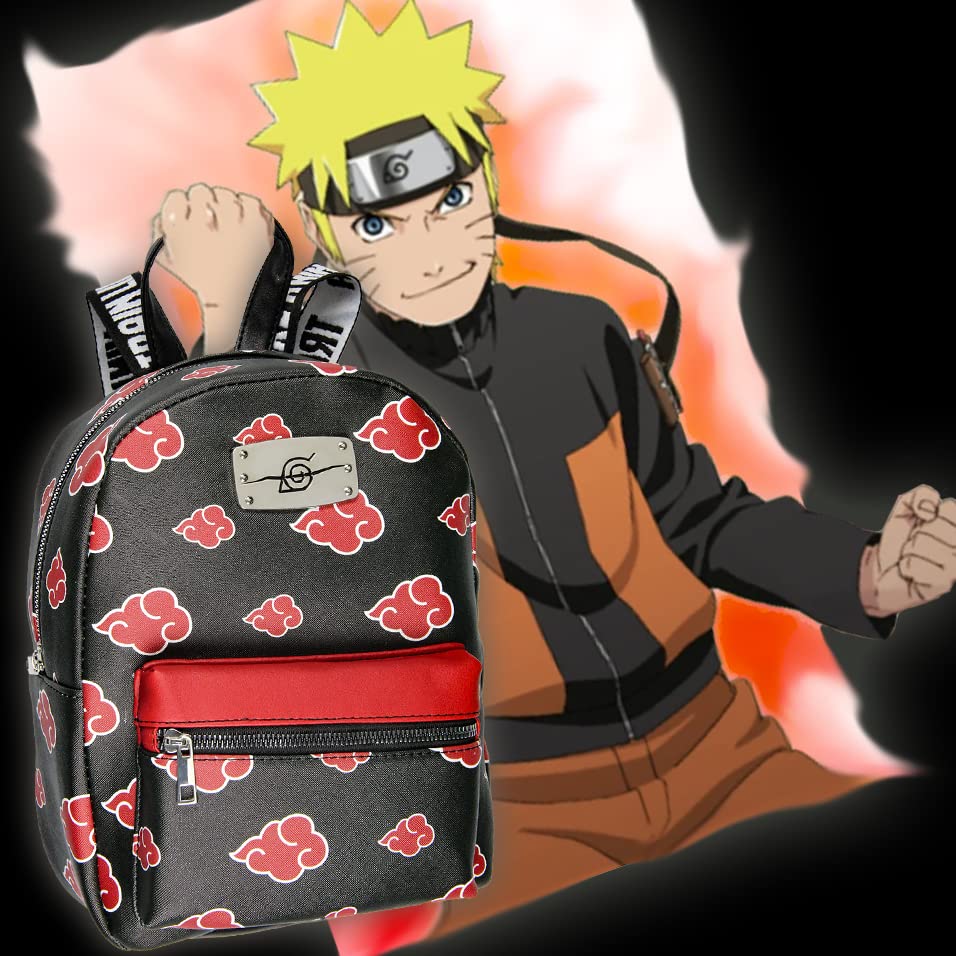 Foto 6 pulgar | Minimochila Bioworld Naruto Akatsuki Sasuke Red Cloud - Venta Internacional.