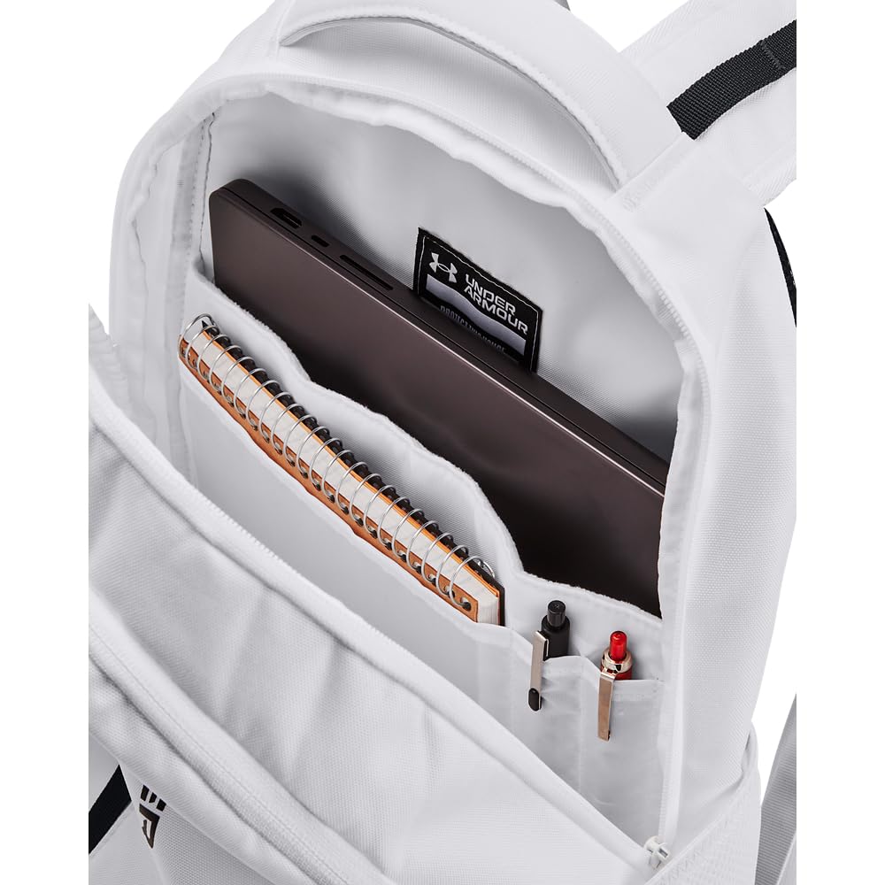 Foto 3 | Mochila Under Armour Unisex Para Adultos Hustle 6.0 Blanca 100l - Venta Internacional.