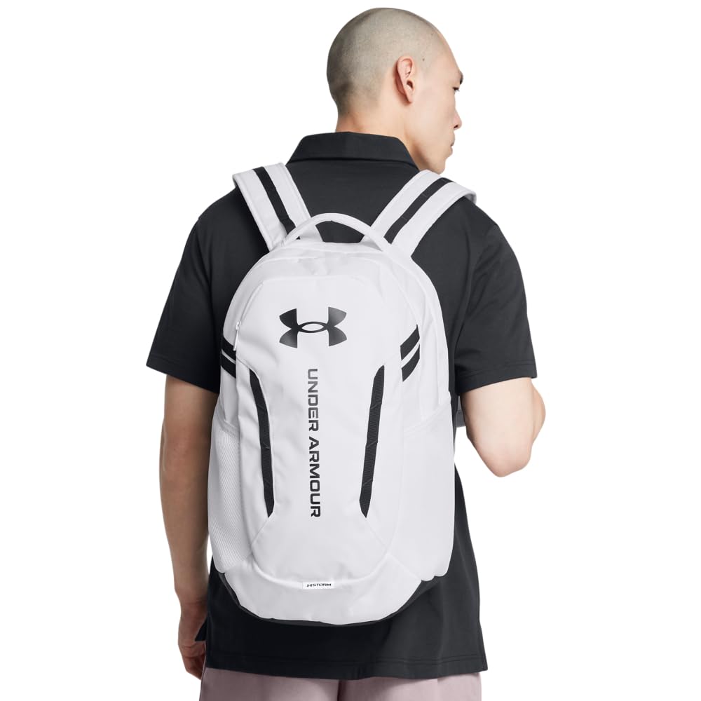 Foto 6 pulgar | Mochila Under Armour Unisex Para Adultos Hustle 6.0 Blanca 100l - Venta Internacional.