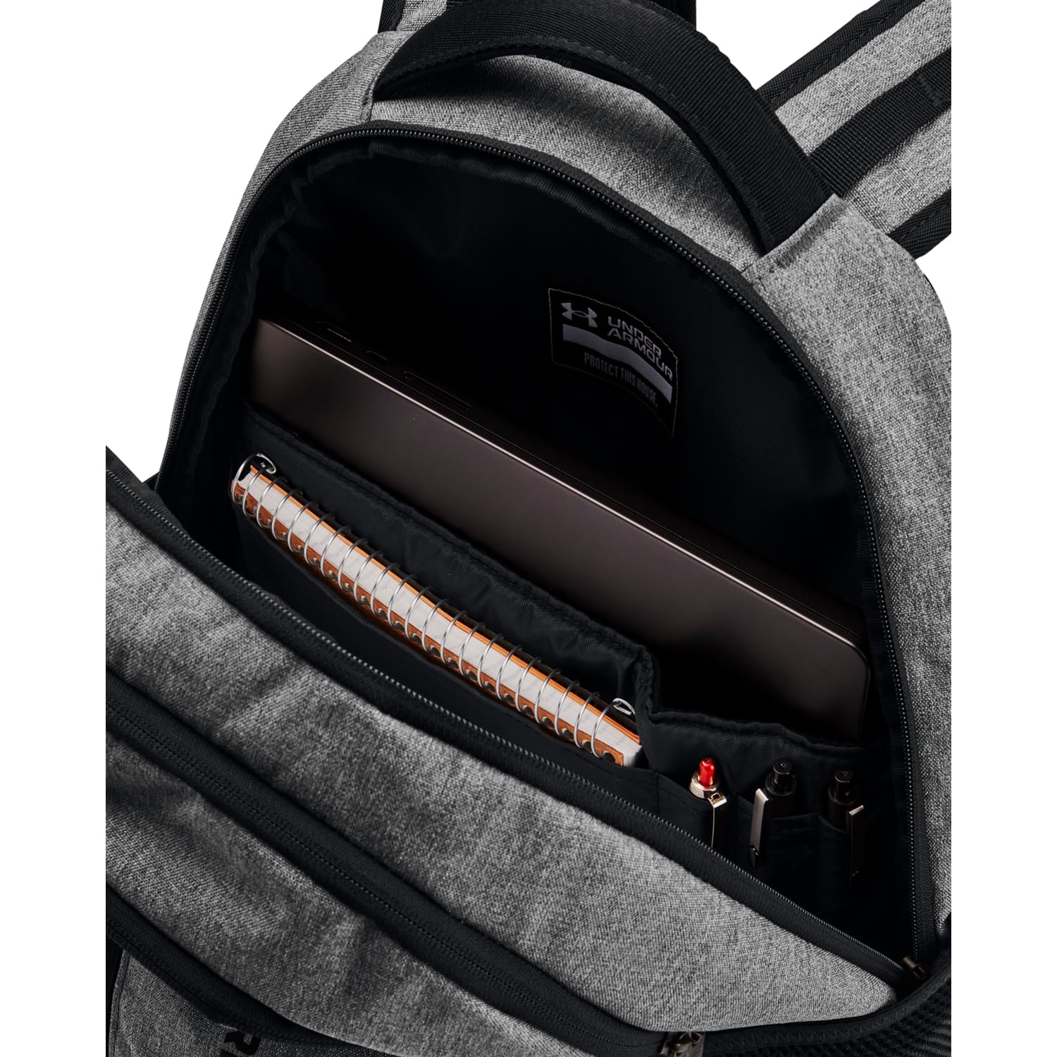 Foto 5 pulgar | Mochila Under Armour Unisex Para Adultos Hustle 6.0 Castlerock - Venta Internacional.
