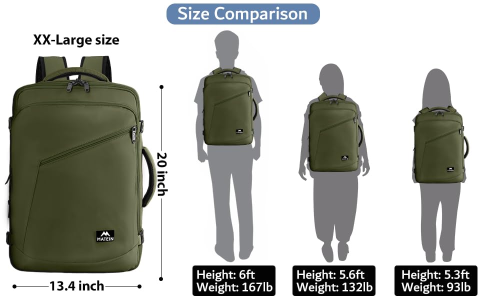 Foto 4 pulgar | Mochila Matein De Viaje Para Hombre, Extra Grande, Resistente Al Agua - Venta Internacional.