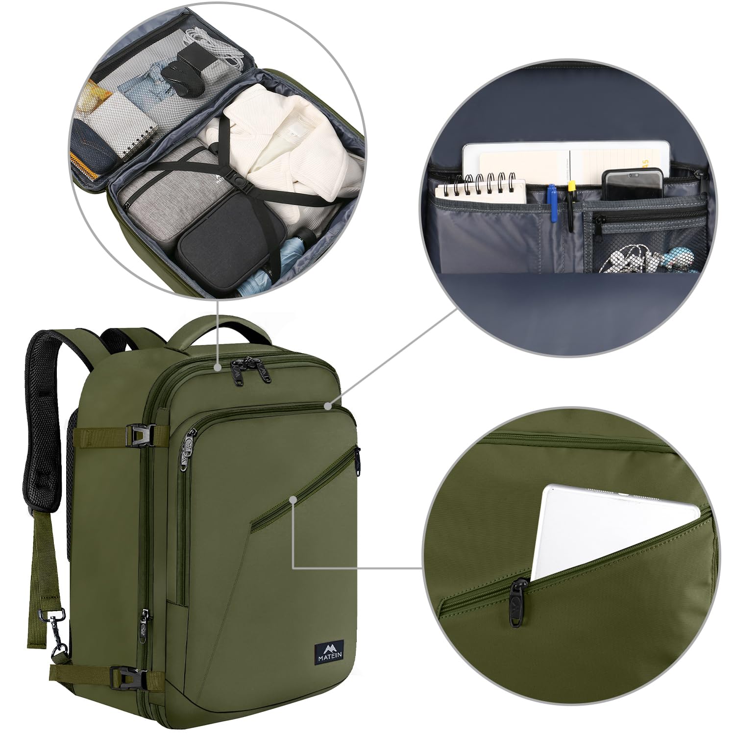 Foto 8 pulgar | Mochila Matein De Viaje Para Hombre, Extra Grande, Resistente Al Agua - Venta Internacional.