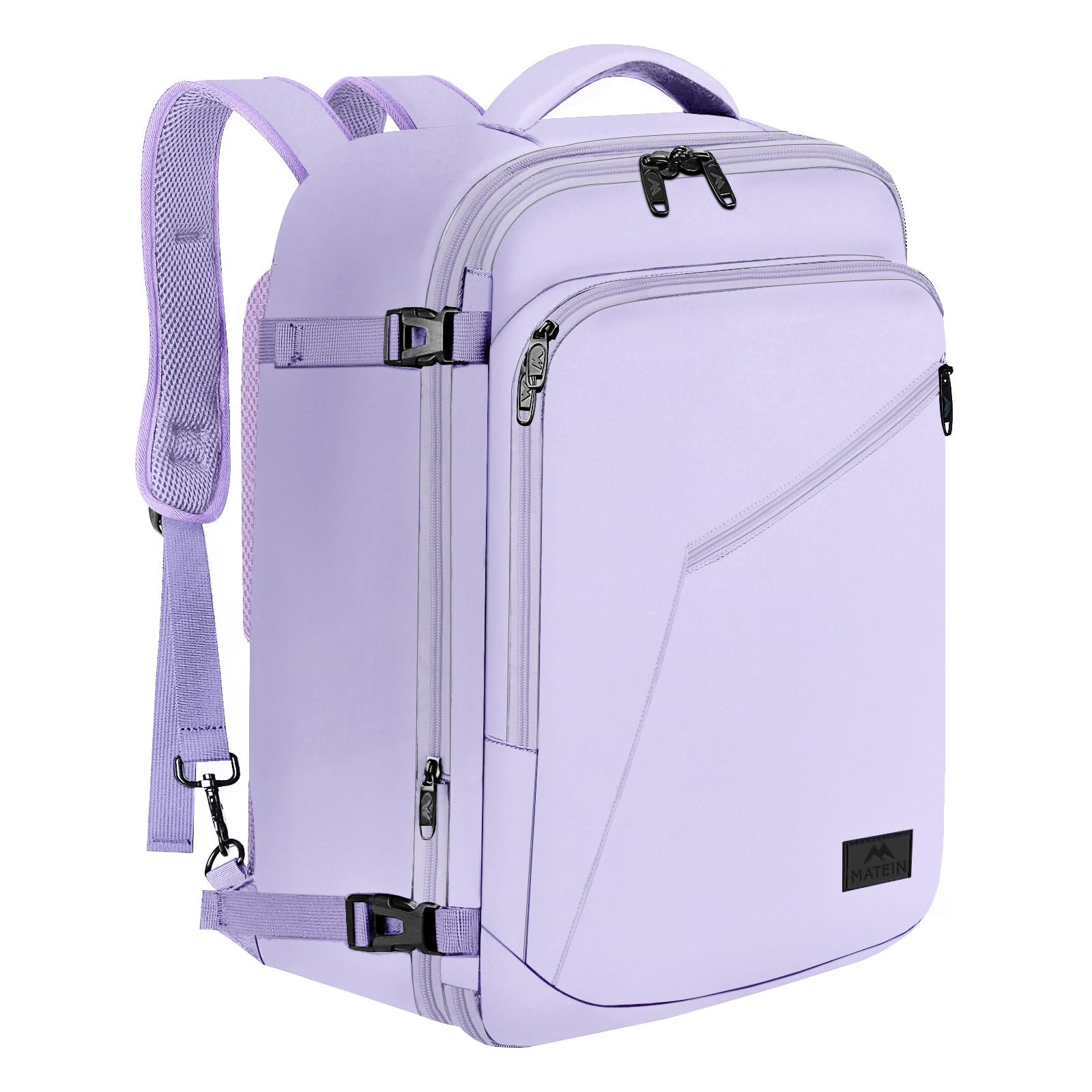 Mochila De Viaje Matein Carry On 40l Para Mujer Violeta Claro - Venta Internacional.